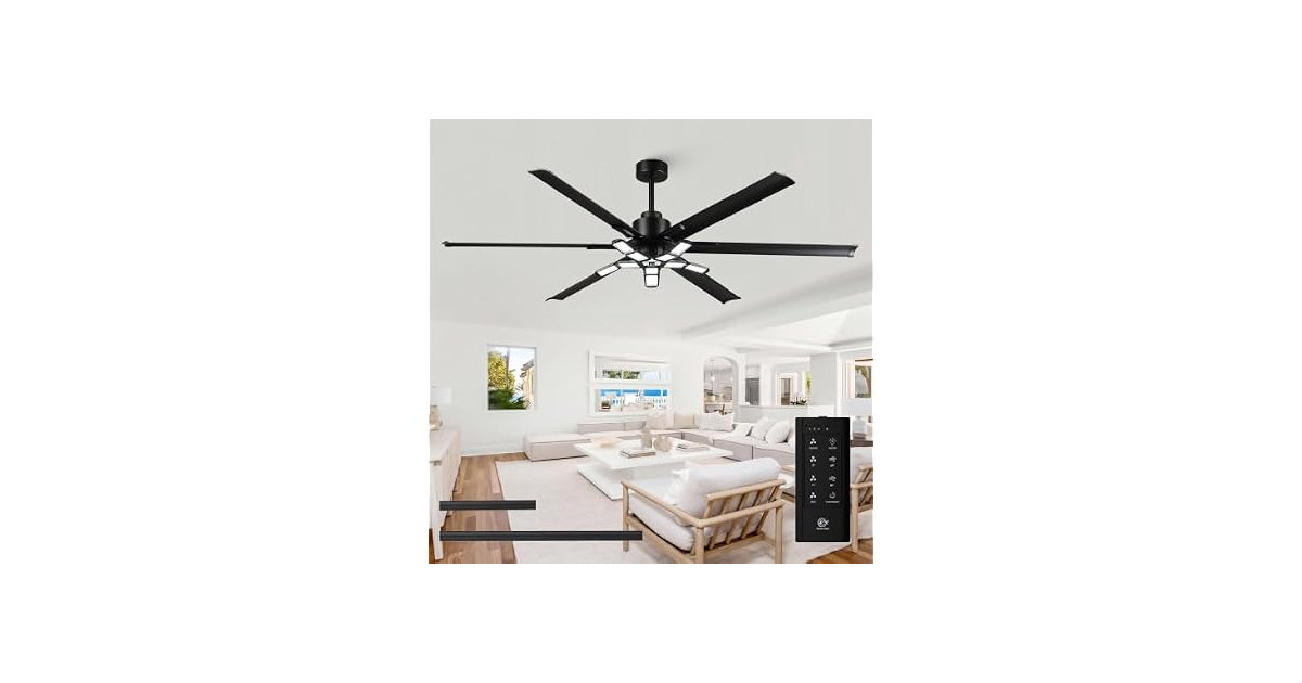 Parrot Uncle 72 Inch Industrial Ceiling Fan