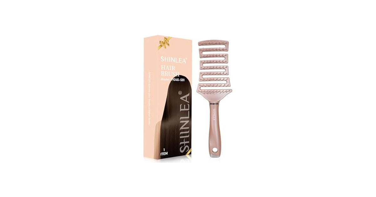 SHINLEA Detangling Brush for Curly Hair, Vented Cu