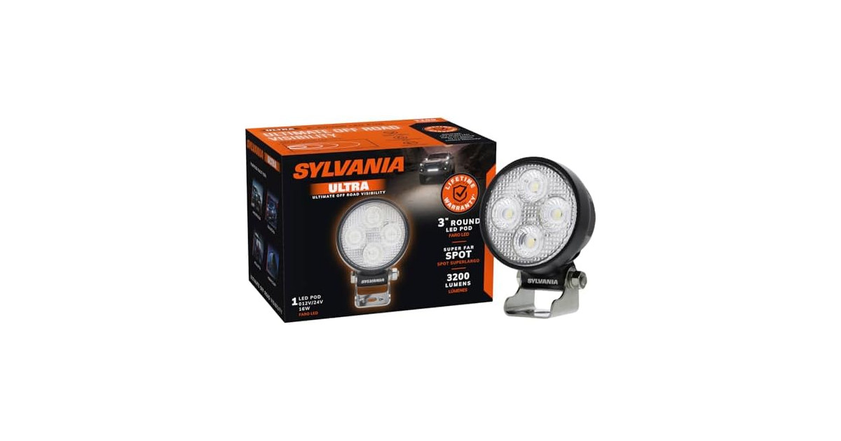 SYLVANIA Ultra 3 Inch LED Pod Round -