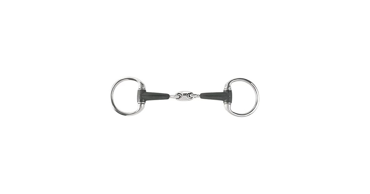 HORZE Rubber Oval Link Eggbutt Snaffle