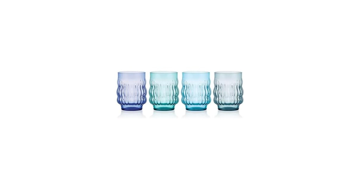 Mikasa Waves Colorful Optic Glasses