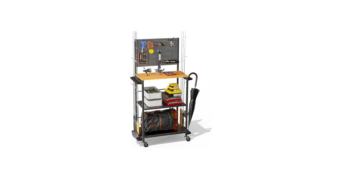 3-Tier Fishing Rod Storage Rack