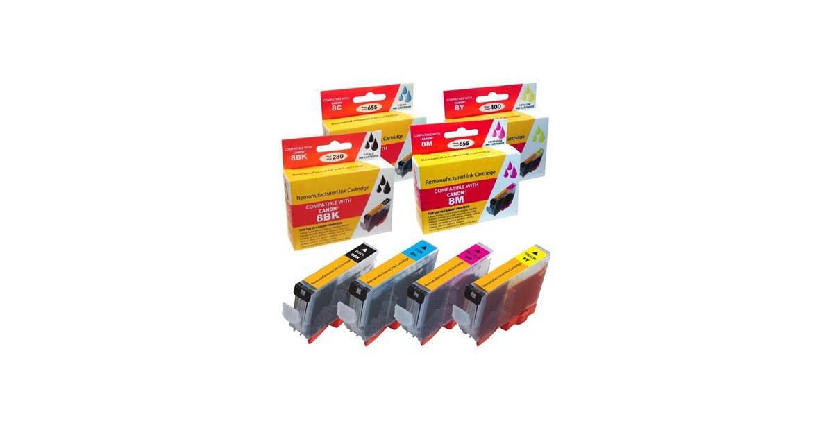 Compatible Canon CLI-8 Ink Cartridge combo