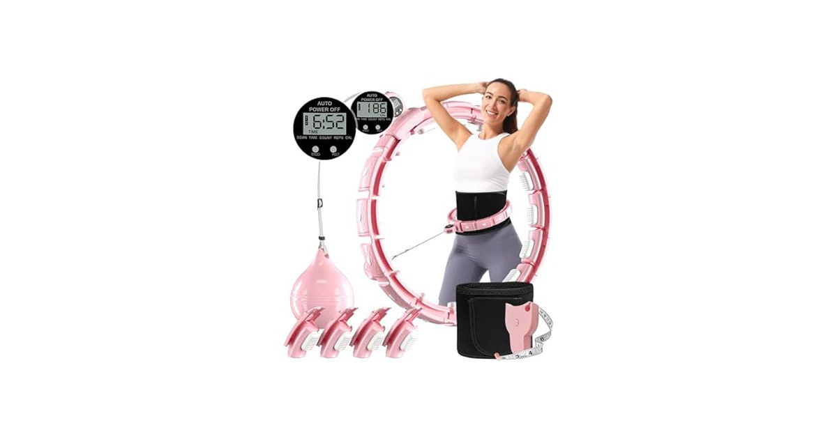 Smart Weighted Workout Hoop With Ruler