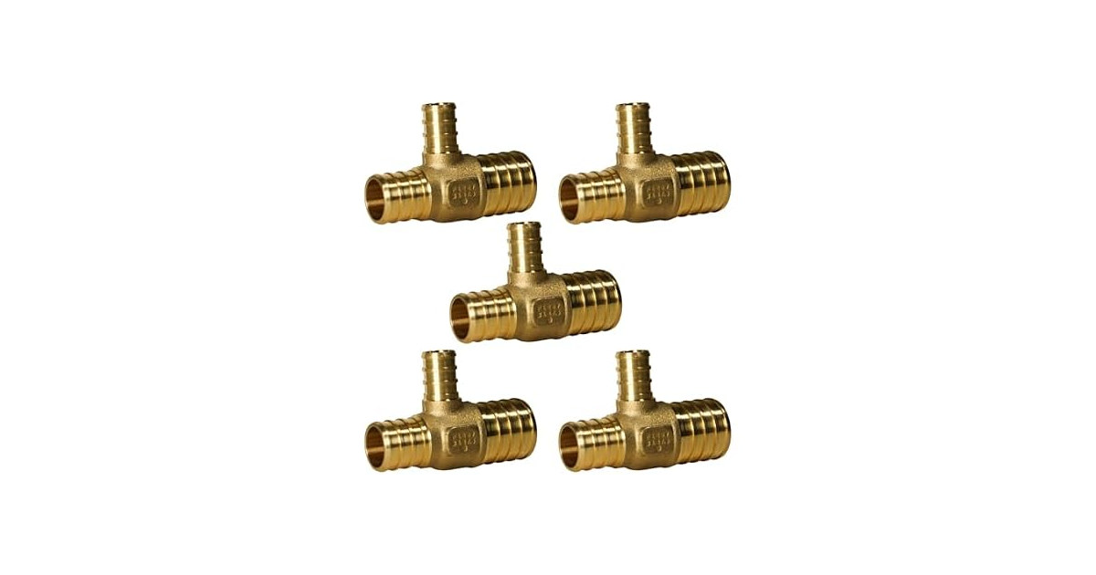 XFITTING 1 inch x 3/4 inch x 1/2 inch Pex Reducing Tee
