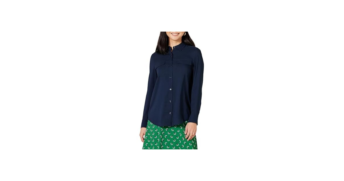 Amazon Essentials Women Relaxed-fit Pocket Shirt