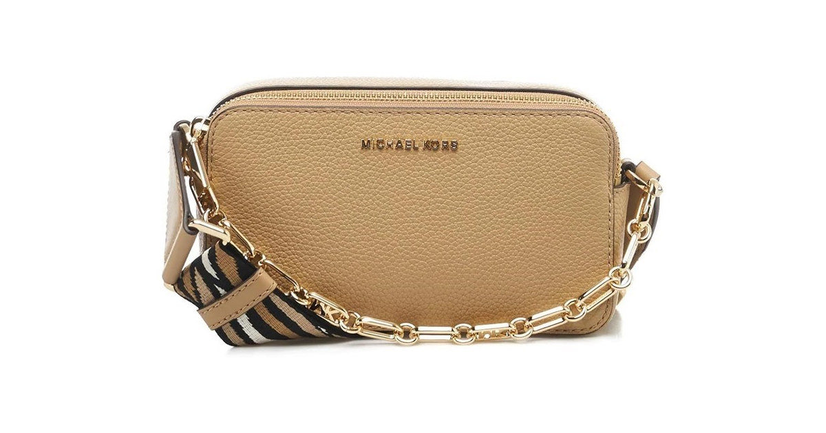 Michael Kors Jet Set Small Double Zip Camera Chain Crossbody
