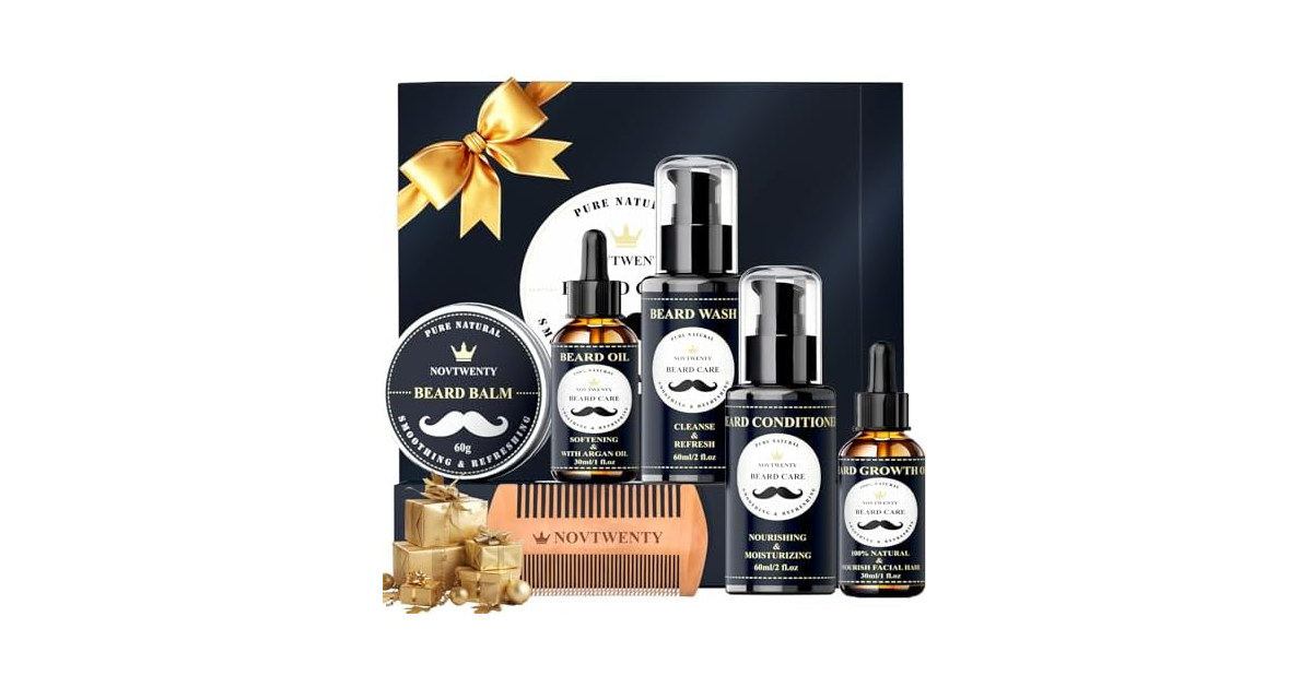 NOVTWENTY NO-BC01-7 7 in 1 Beard Care kit men