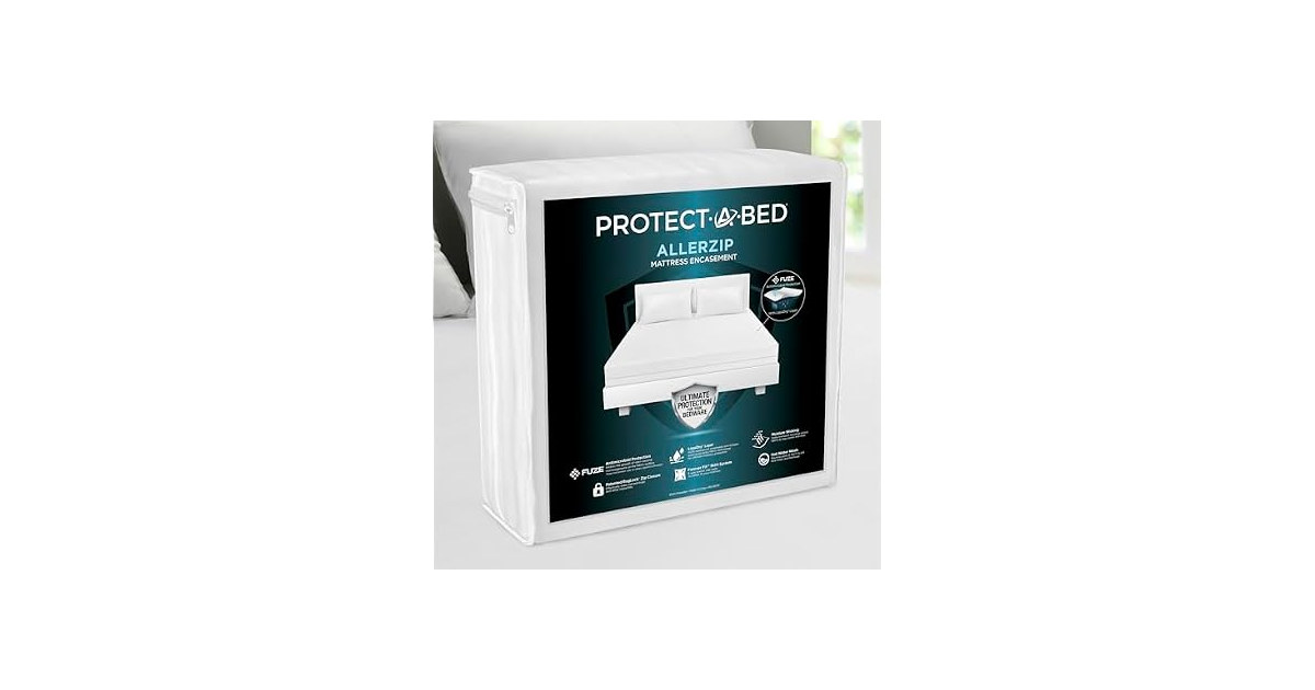 Protect-A-Bed AllerZip Zippered Mattress, Full