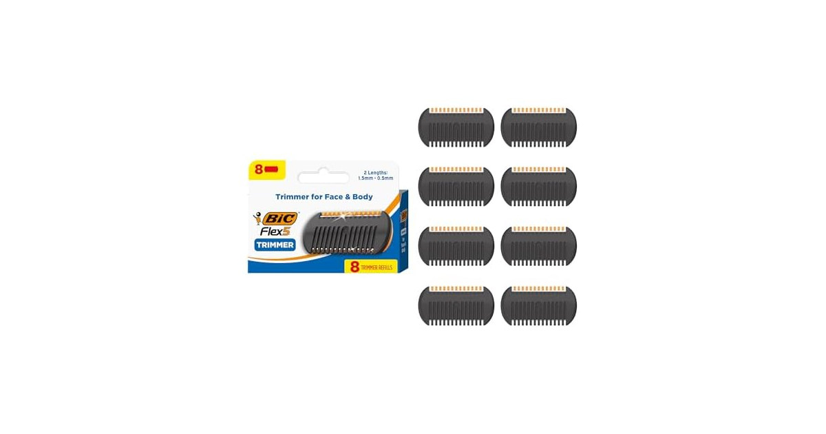 BIC Flex 5 Trim and Shave Mens Grooming Kit, 3-in-
