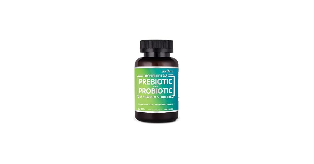 Zentastic Probiotics + Prebiotics, 60ct