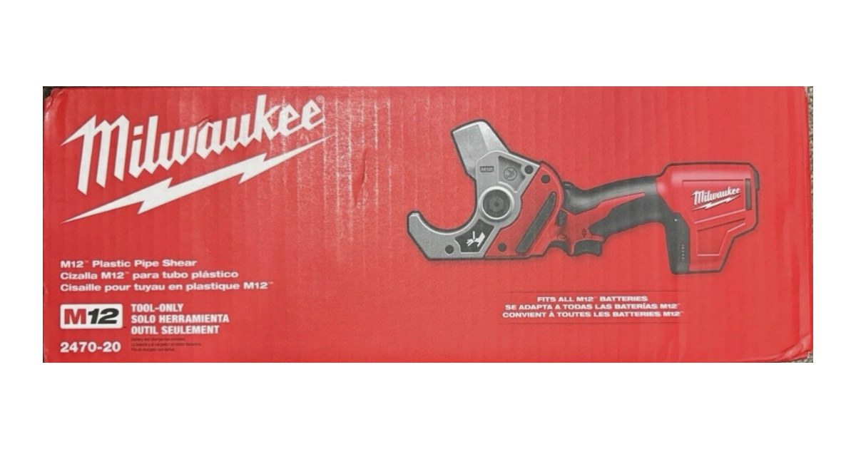 Milwaukee 2470-20 M12 12V PVC Pipe Shear