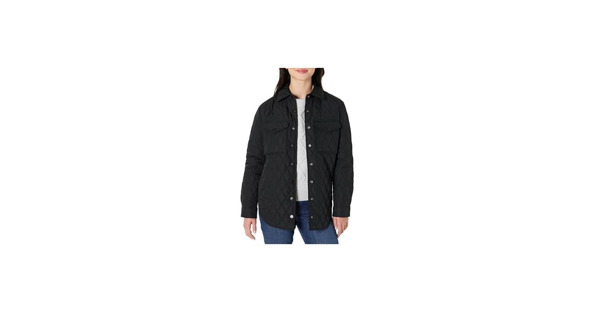 Amazon Essentials Regular-Fit Quilted Jacket (L)