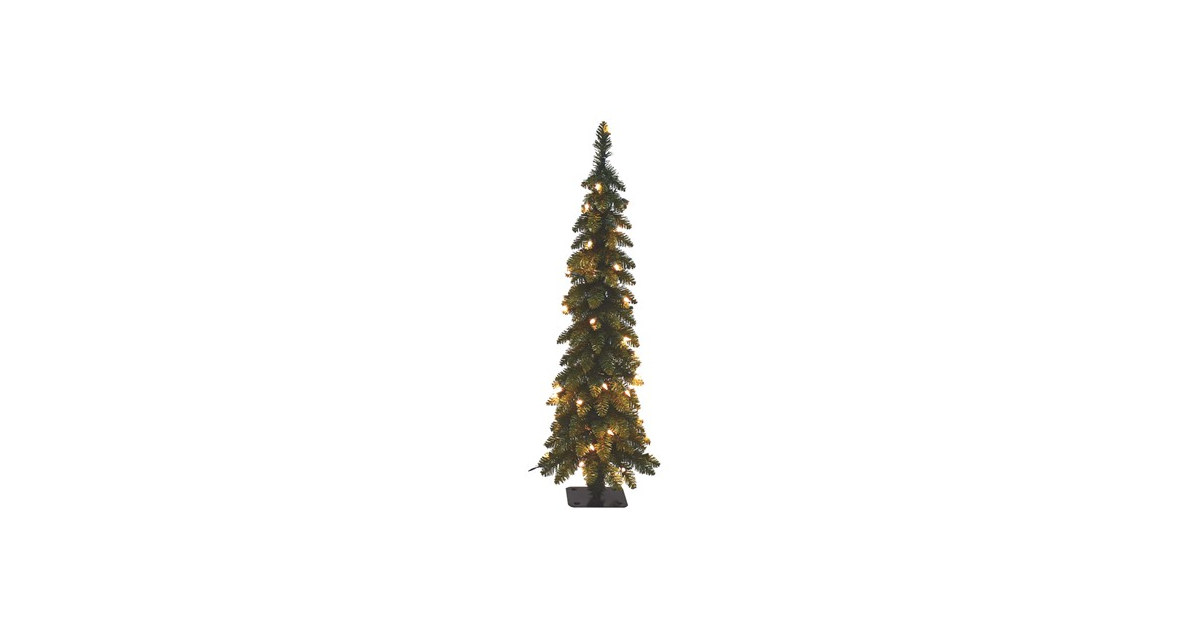 Santa's Workshop Pre-Lit Slim Christmas Tree w/ Lights