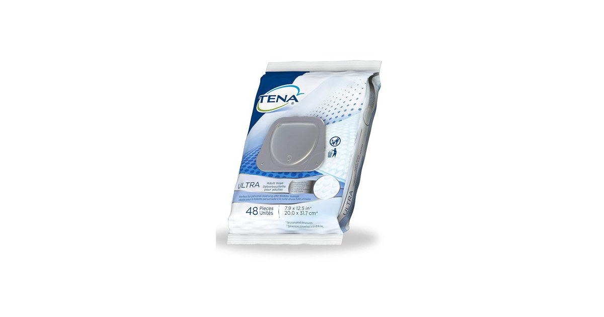 Tena Ultra Adult Wipes 48 Count Single Pack