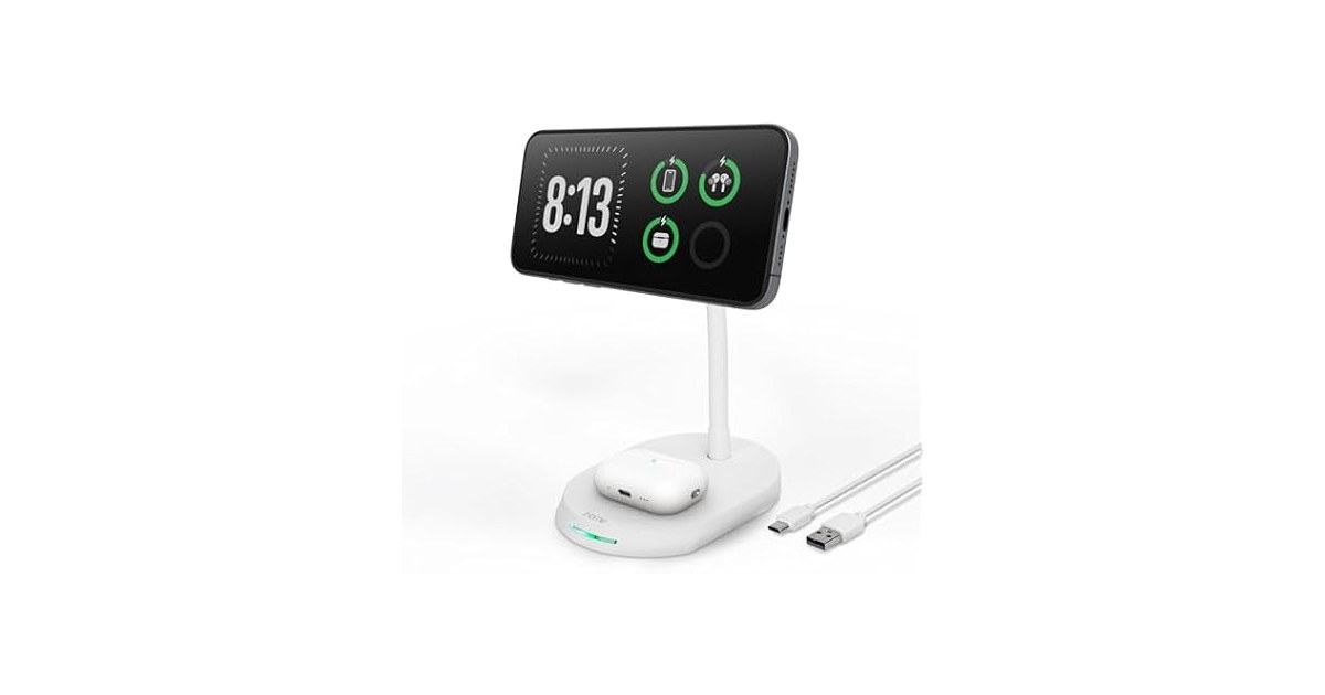 iHome 15W Magnetic Charging Stand 2in1