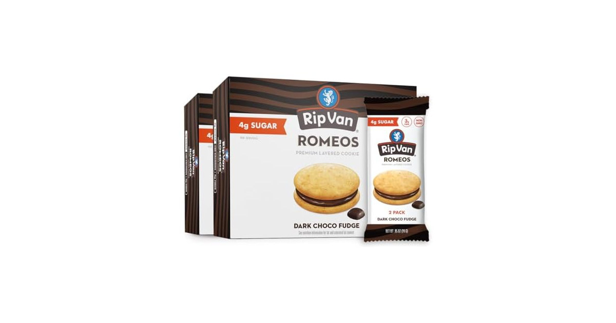 Rip Van Dark Choc Fudge Romeos 36pk