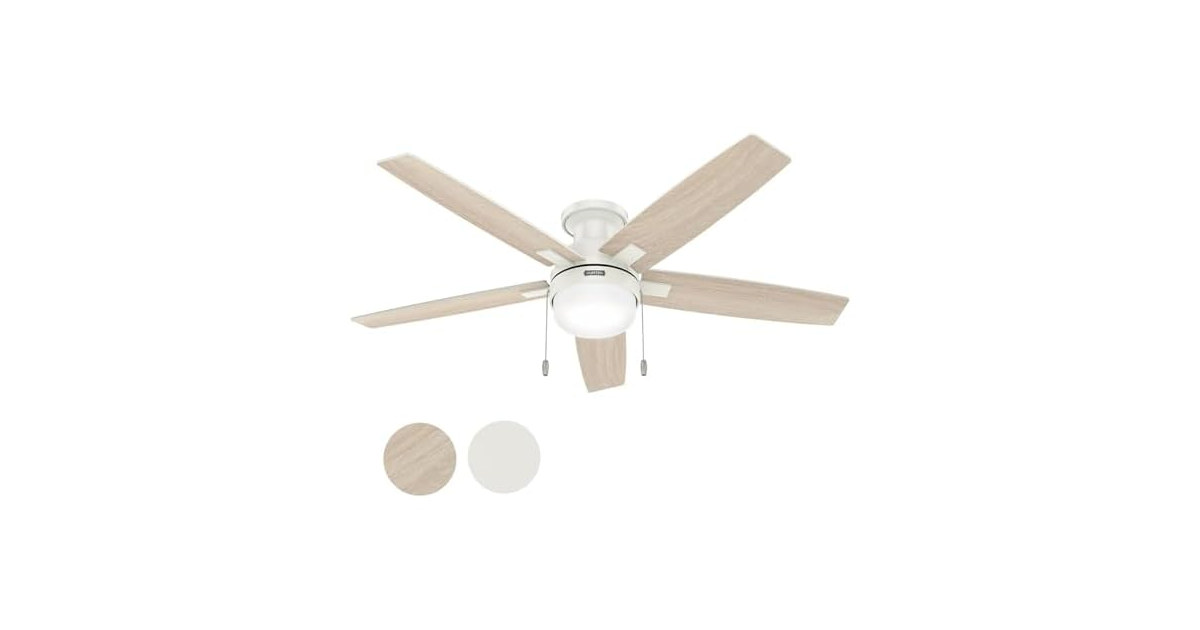 Hunter Fan 52" White Indoor Ceiling Fan
