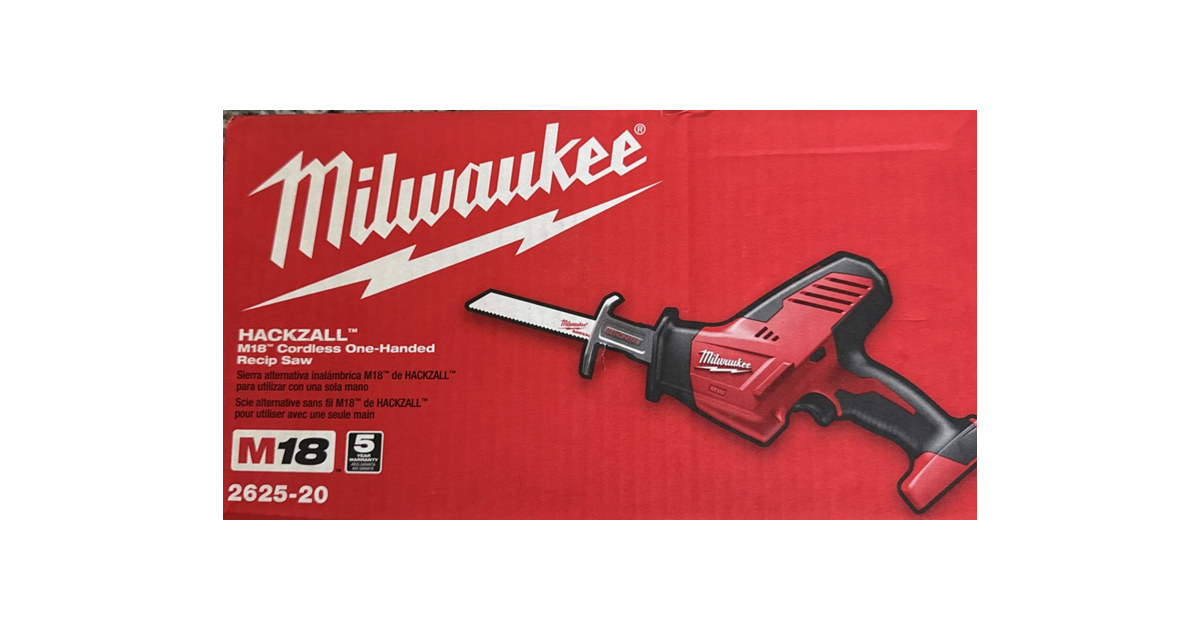 Milwaukee 2625-20 M18 18V Hackzall Recip Saw