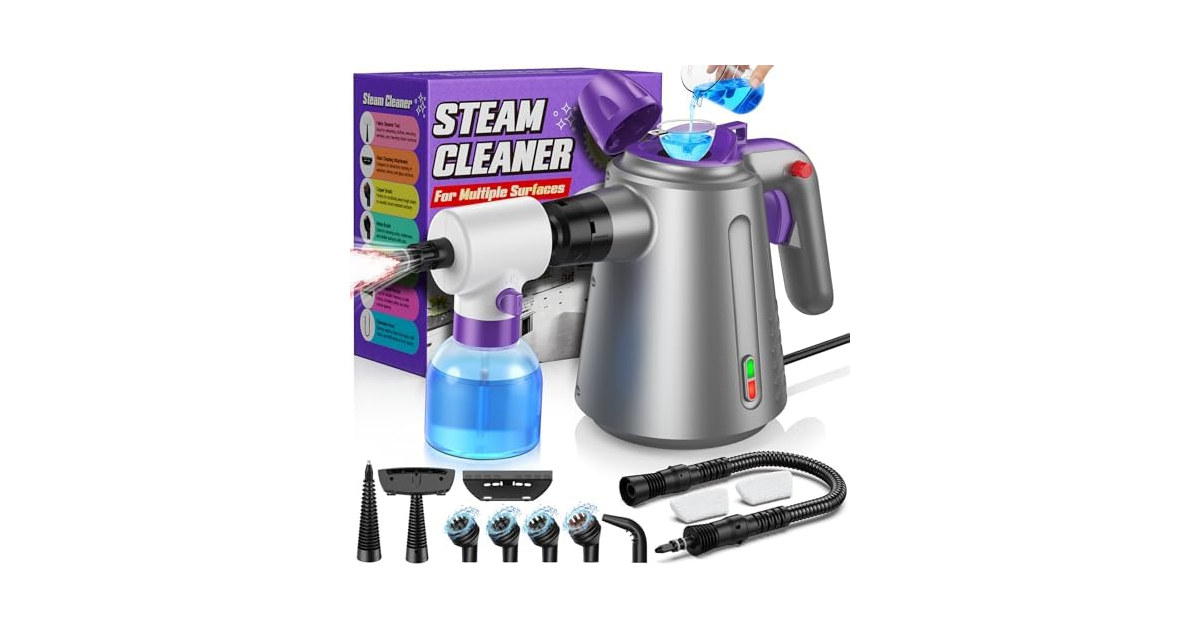 Handheld Steam Cleaner for Home, Pressurized Steam