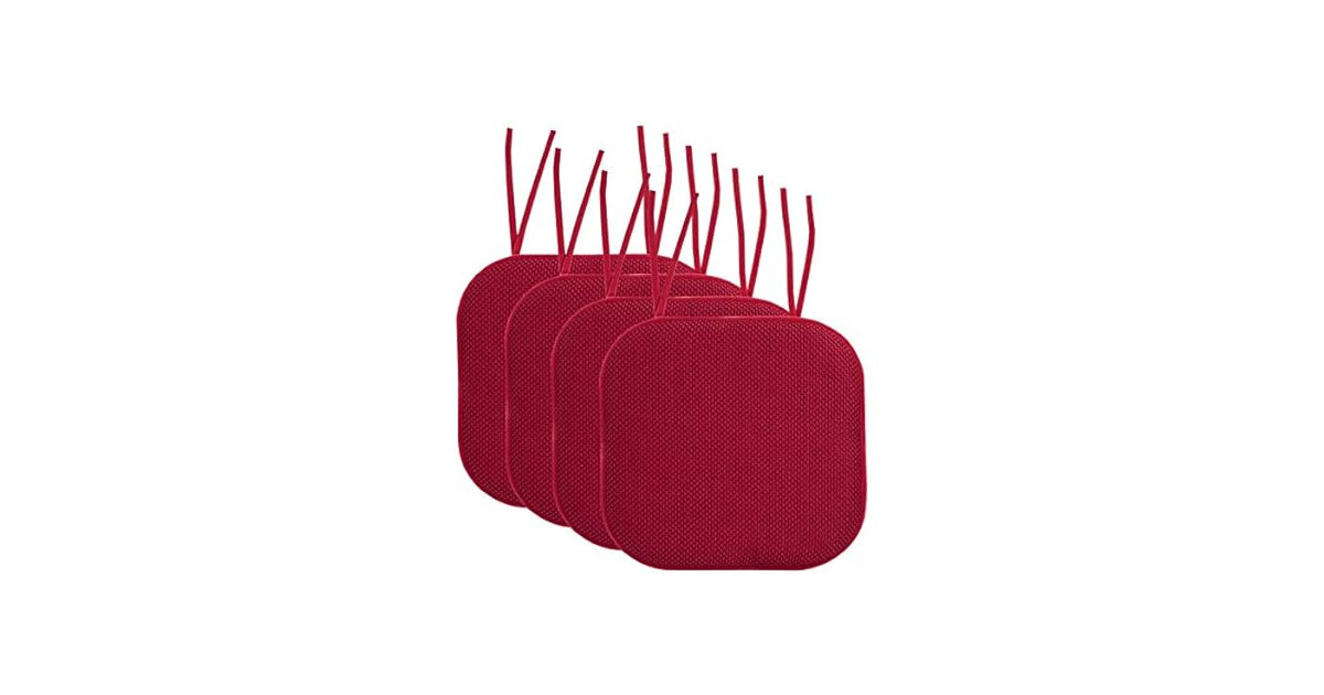 Memory Foam Chair Cushions w/ Ties
