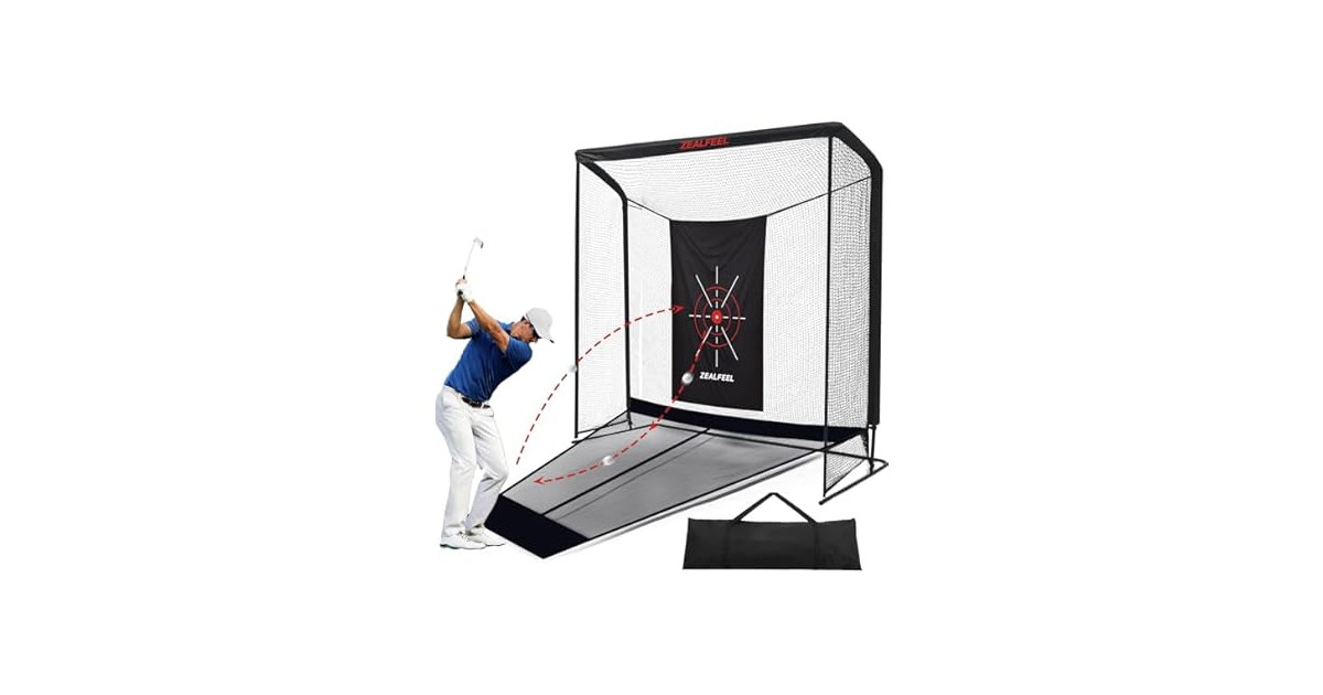 ZEALFEEL Golf Simulator Enclosure Net
