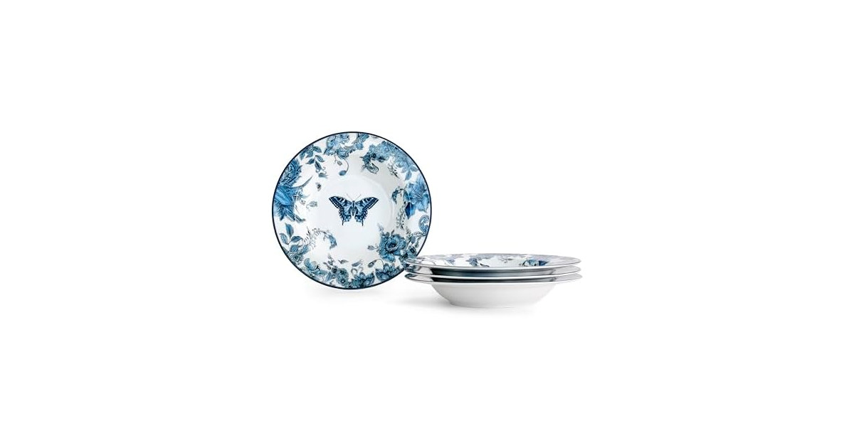 Marchesa Monarcha 4-Piece Pasta Bowl Set
