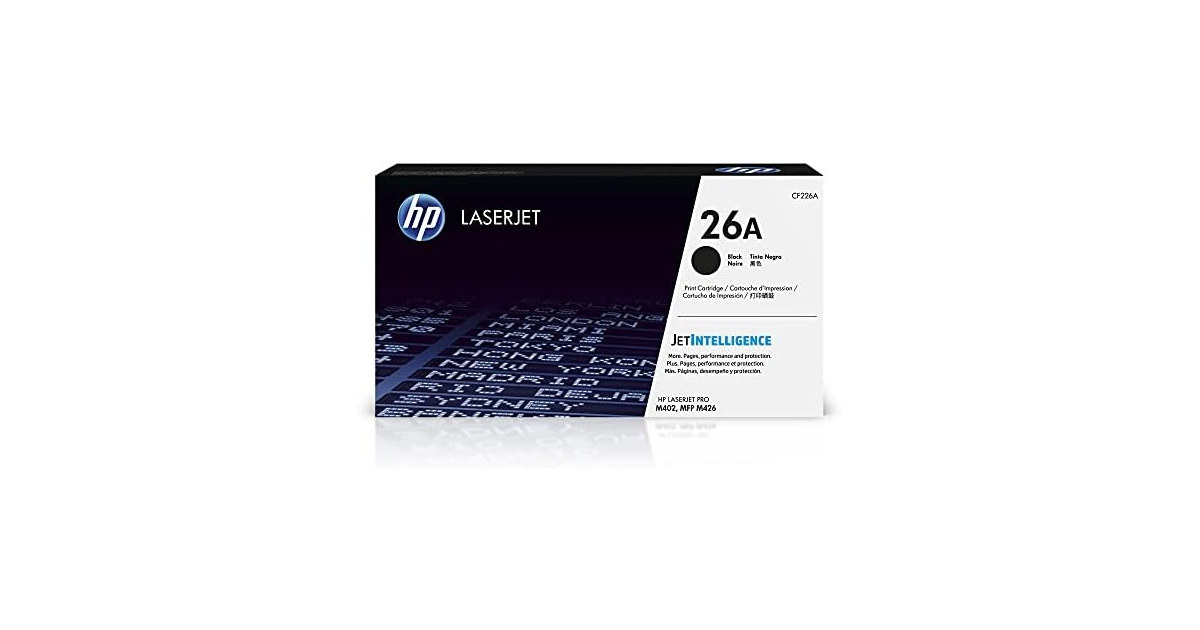 HP 26A Black Toner Cartridge, CF226A
