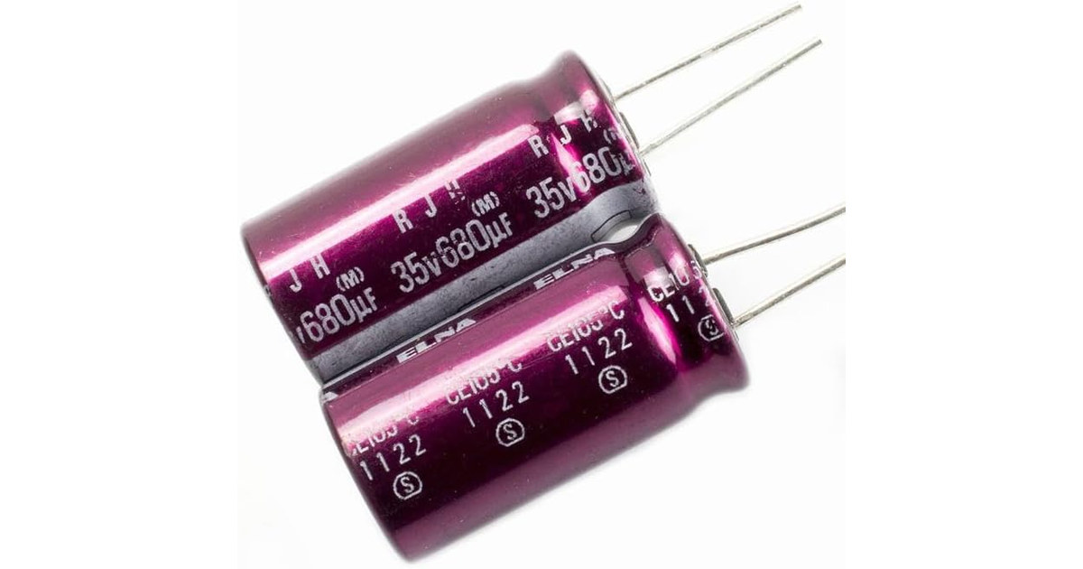 Elna 35V 680uF Capacitor 2-Pack