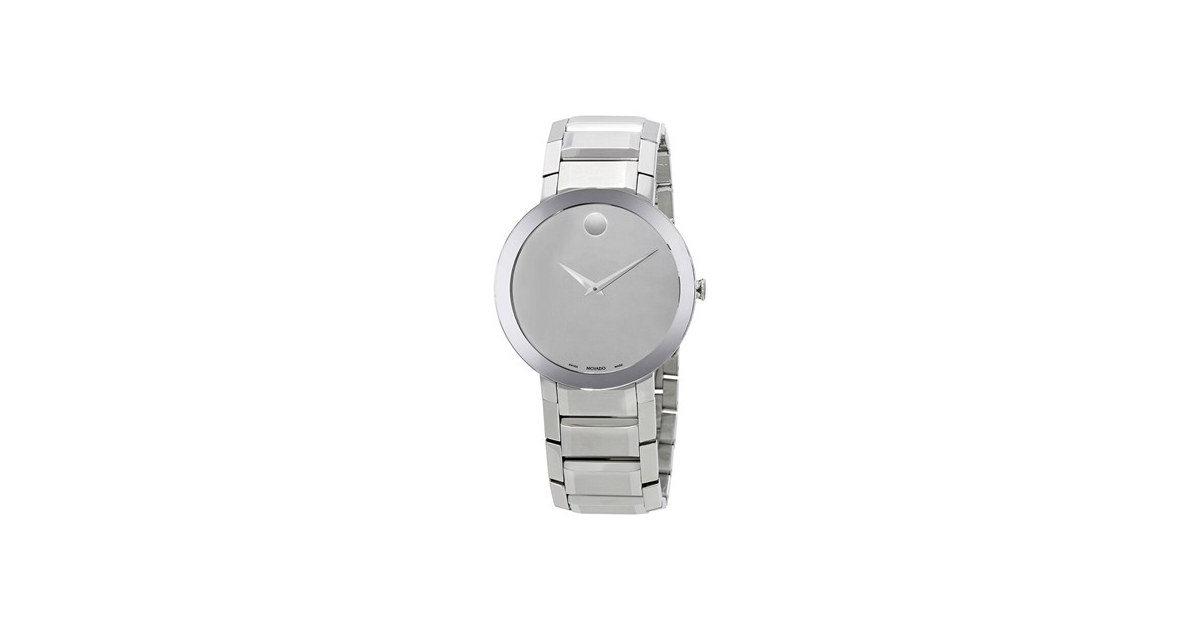 Movado Men's Swiss Sapphire Bracelet Watch 39mm