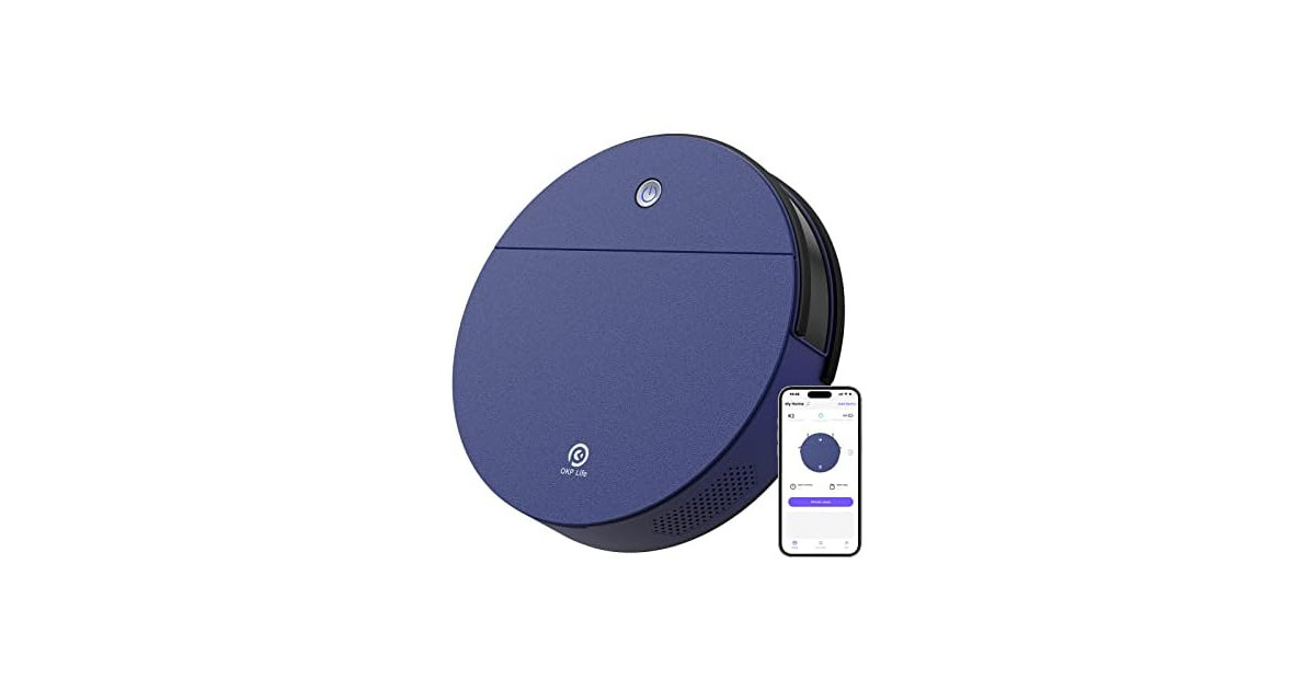 OKP K3 Robot Vacuum Cleaner, Blue