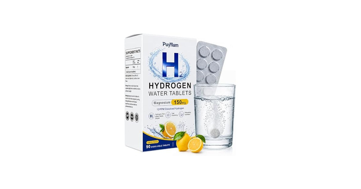 Hydrogen Water Tablets, Lemon, 90ct