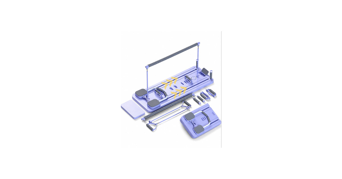 8-in-1 Foldable Pilates Board w/ Bands