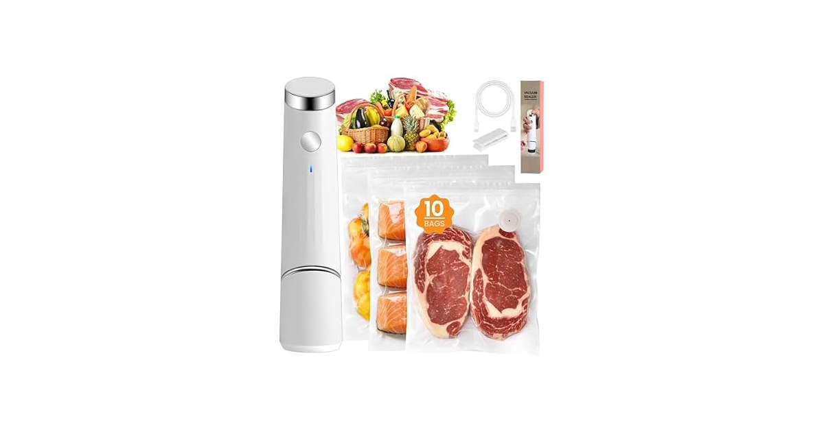 ICEDOG Large Portable Vacuum Sealer, 2 Pack