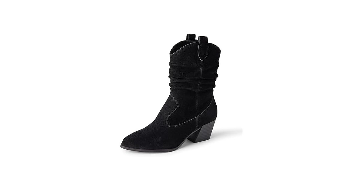 Amazon Essentials Women Mid Calf Western Boots Zip