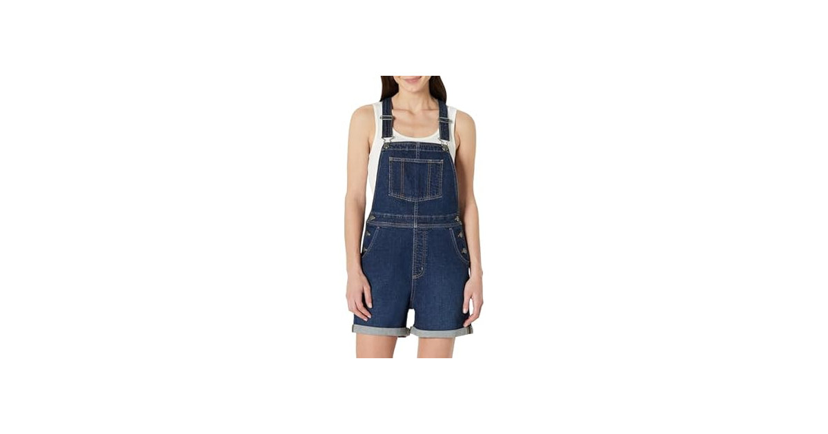 Amazon Essentials Women Stretch Short Overalls