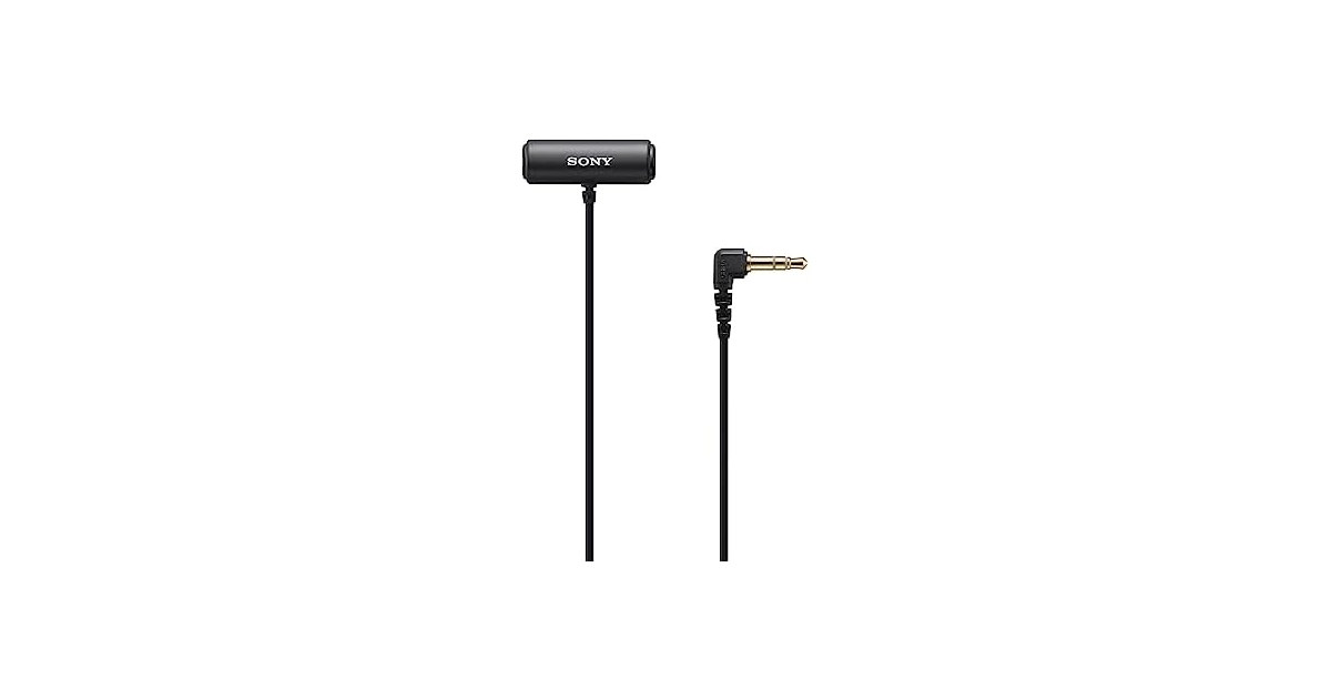 Sony Ecm-Lv1 Black Lavalier/Lapel Microp