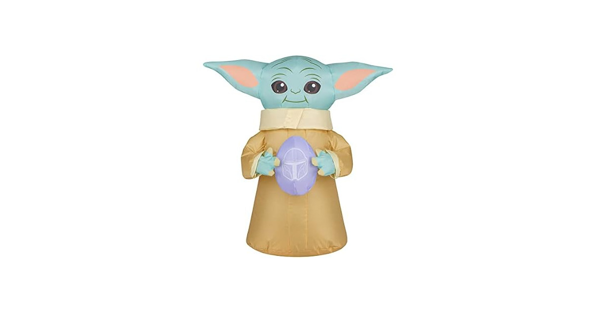 National Tree Company 18 inch Easter Inflatables Baby Yoda
