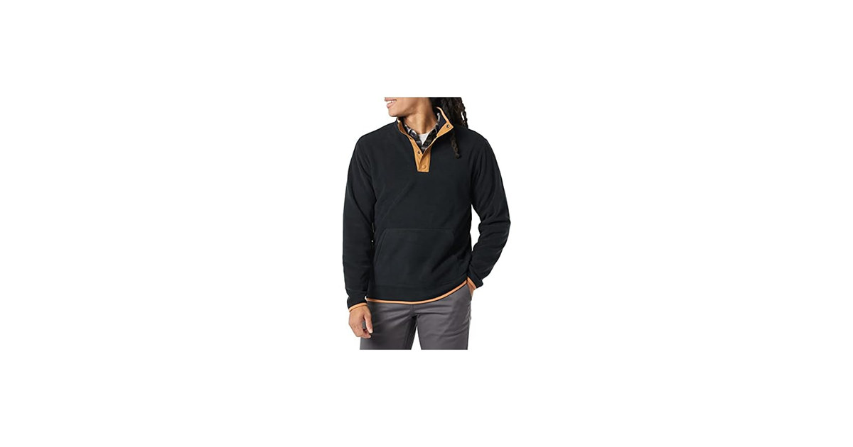 Amazon Essentials Men Snap-front Pullover Jacket