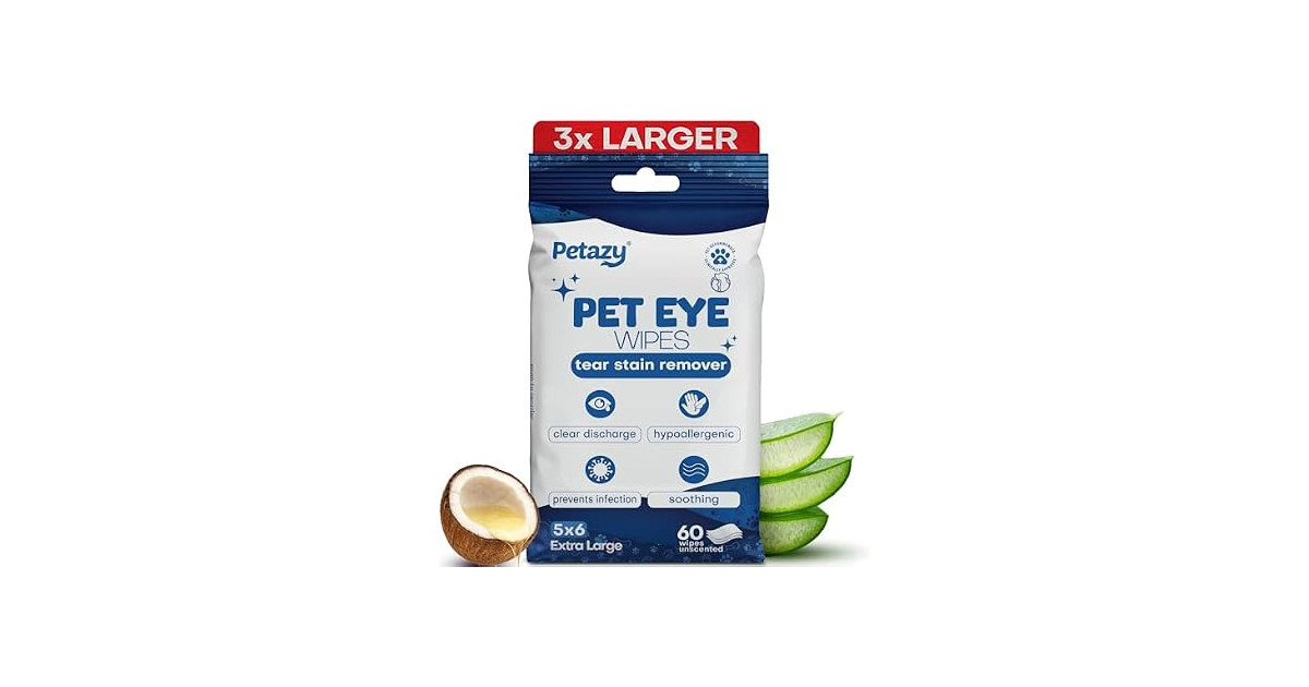 Petazy Pet Eye Wipes Tear Stain Remover
