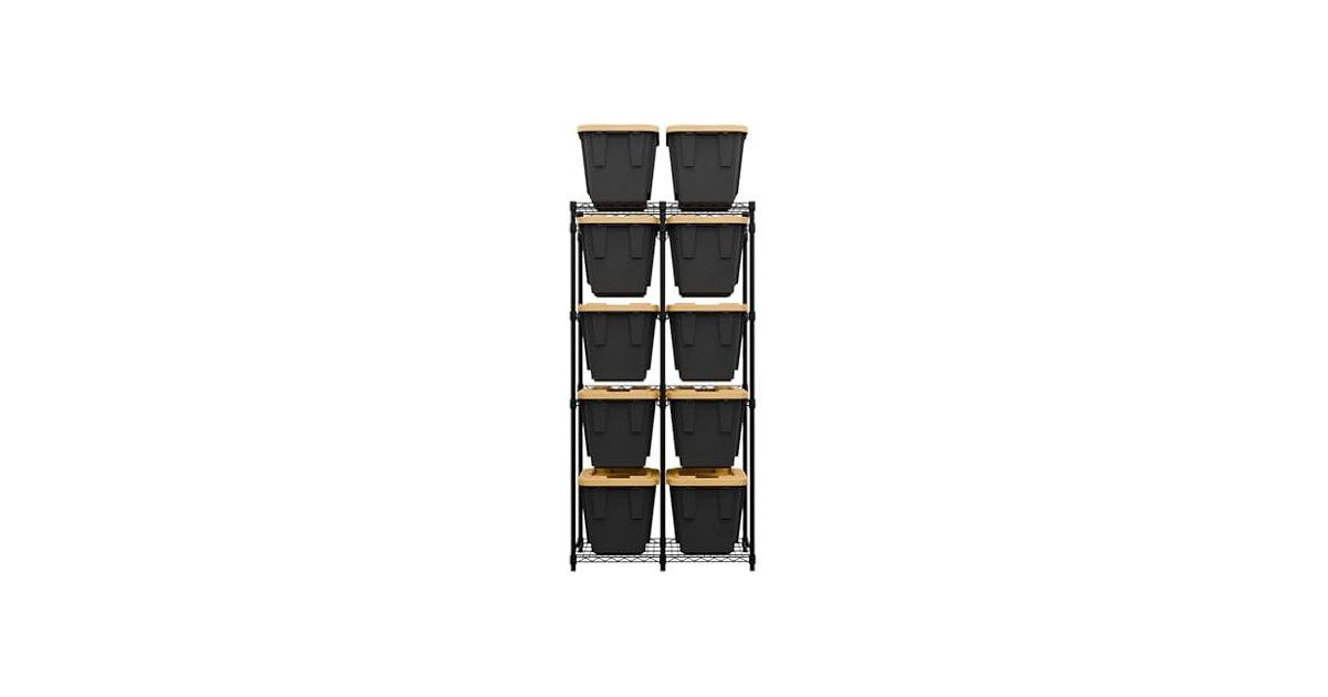 SafeRacks NSF Bin Storage Rack for 12 Gallon Storage Totes