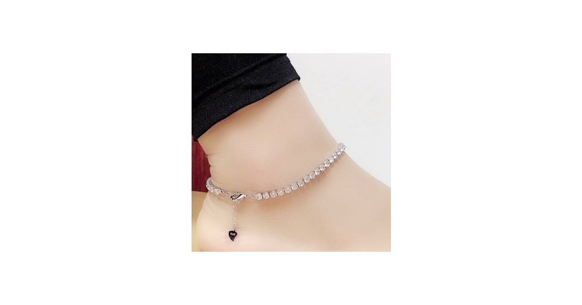 Adjustable Crystal Anklet