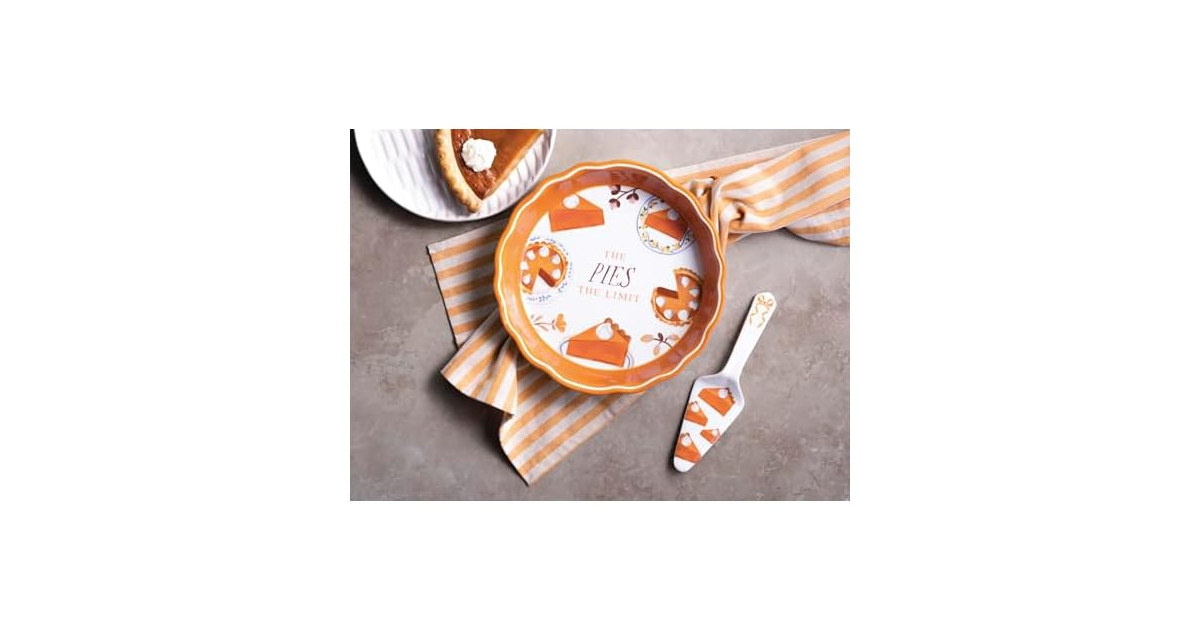 Mud Pie Thanksgiving Thanksgiving Pie Dish Set