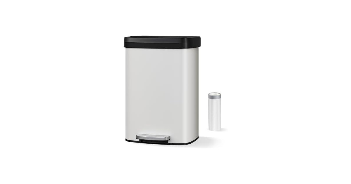 PrecisionAuto 13.2 Gal Step Can White