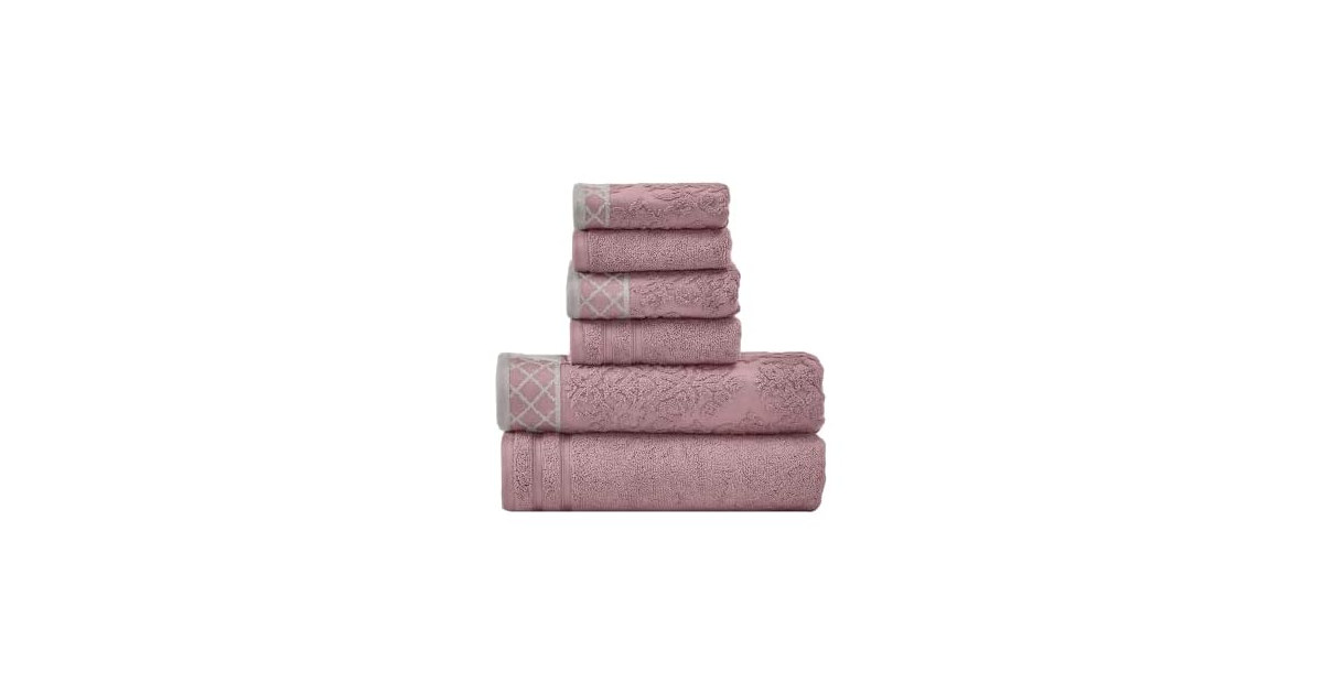 Modern Threads Damask Jacquard Towel Set