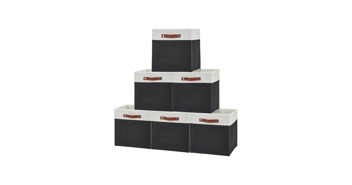 PrecisionAuto 13x13 Storage Cube Bins Set of 6