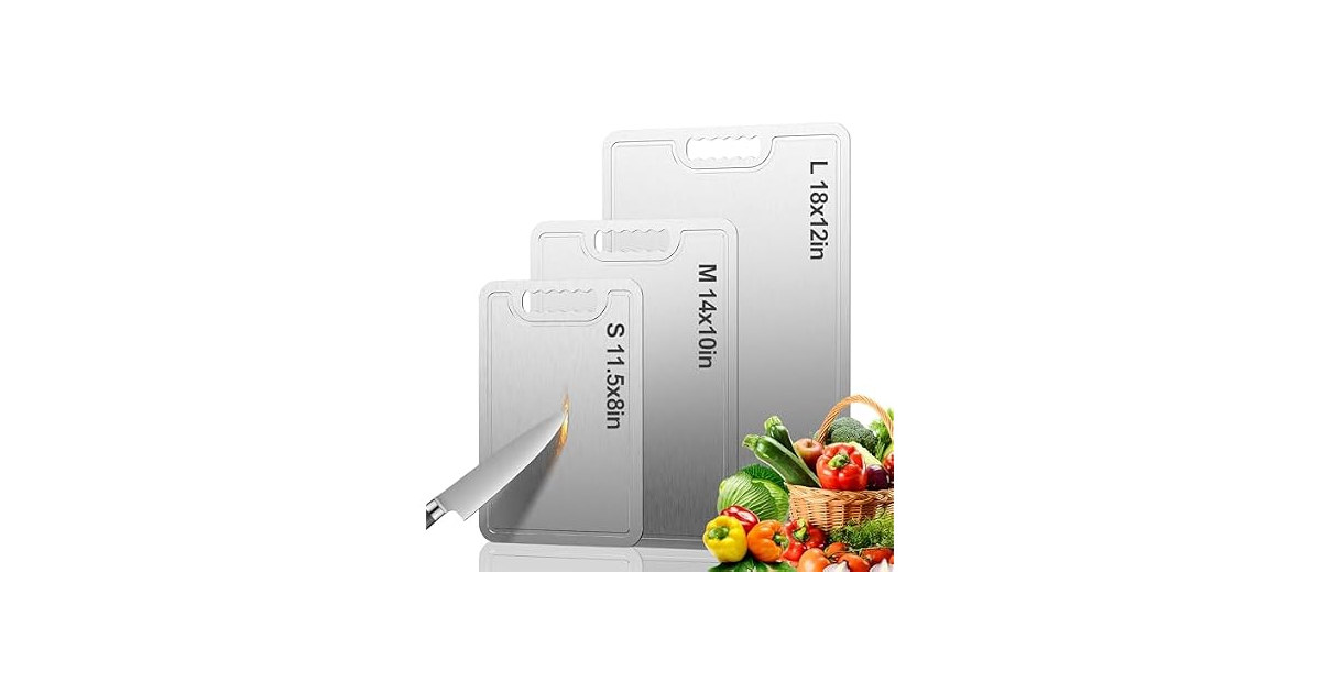 ROTTOGOON Titanium Cutting Boards 3Pk
