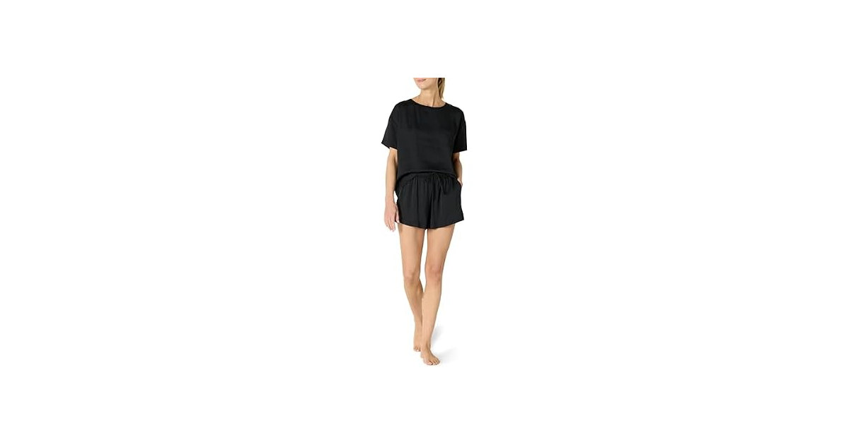 Amazon Essentials Women's Satin Pajama Shorts Set