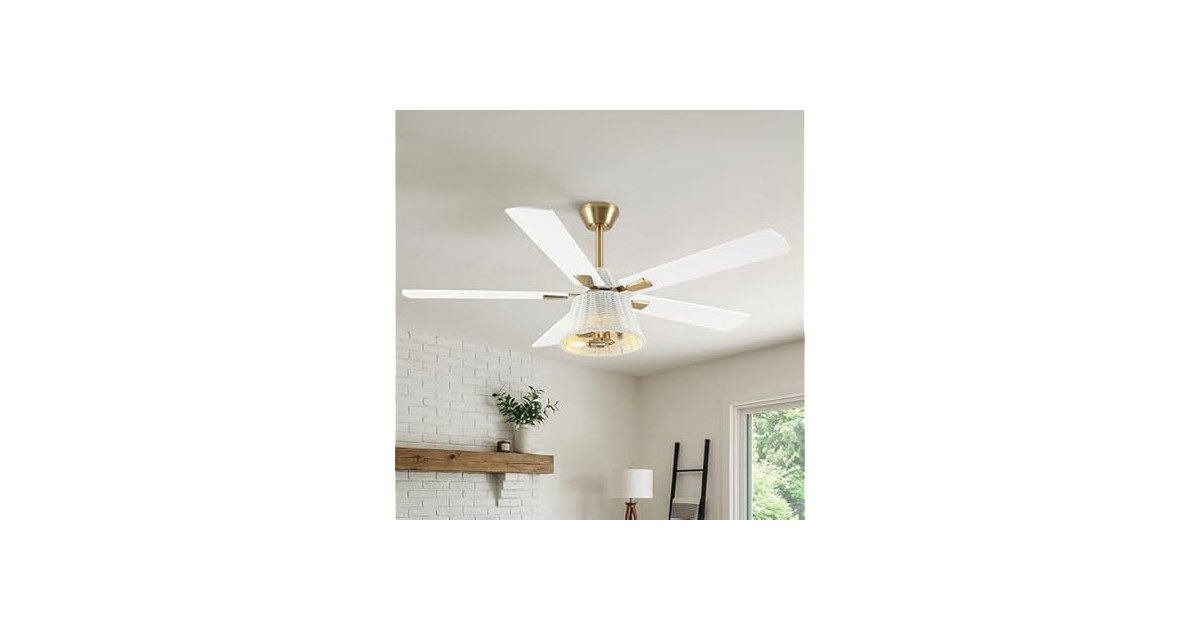 Parrot Uncle F6042 52 Inch Ceiling Fan with Light