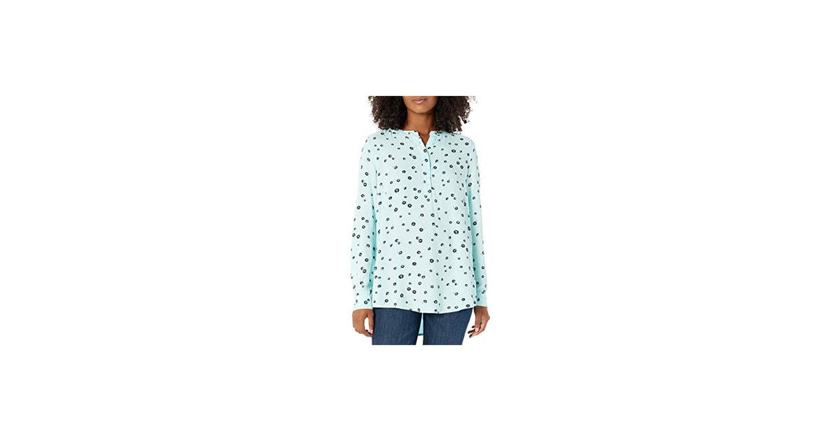Amazon Essentials Women Long-Sleeve Relaxed Blouse